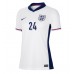 Camiseta Inglaterra Cole Palmer #24 Primera Equipación Replica Eurocopa 2024 para mujer mangas cortas